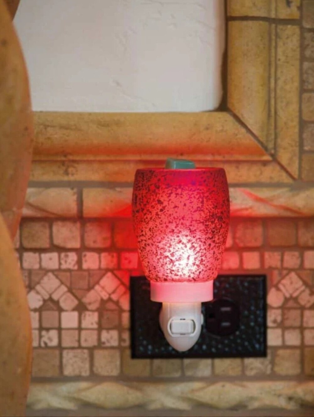 Cranberry Glass, Frosted Mini Warmer • Retired BNIB